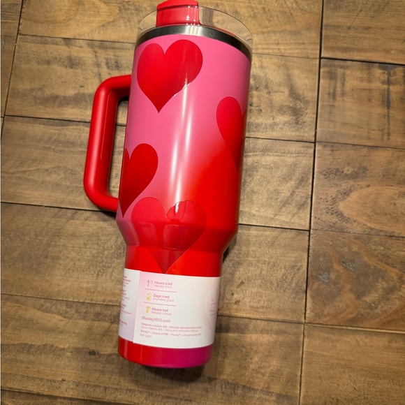Stanley Heart Design Red and Pink Tumbler - Picture 2 of 3